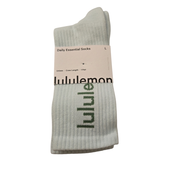 lululemon athletica Accessories - NWT Lululemon Athletica Daily Essential Unisex Crew Socks Large Mint Green